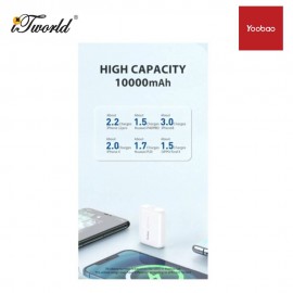 Yoobao PD20 Mini 10000mAh Power Bank - White 6974190282314