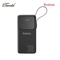 Yoobao Q22 Pro 30W PD Fast Charge 20000mAh Powerbank - Black 6937135029016