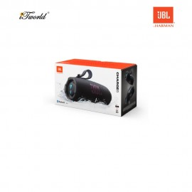 JBL Charge 6 Portable Waterproof Speaker with AI Sound Boost-Funky Black 050036407618
