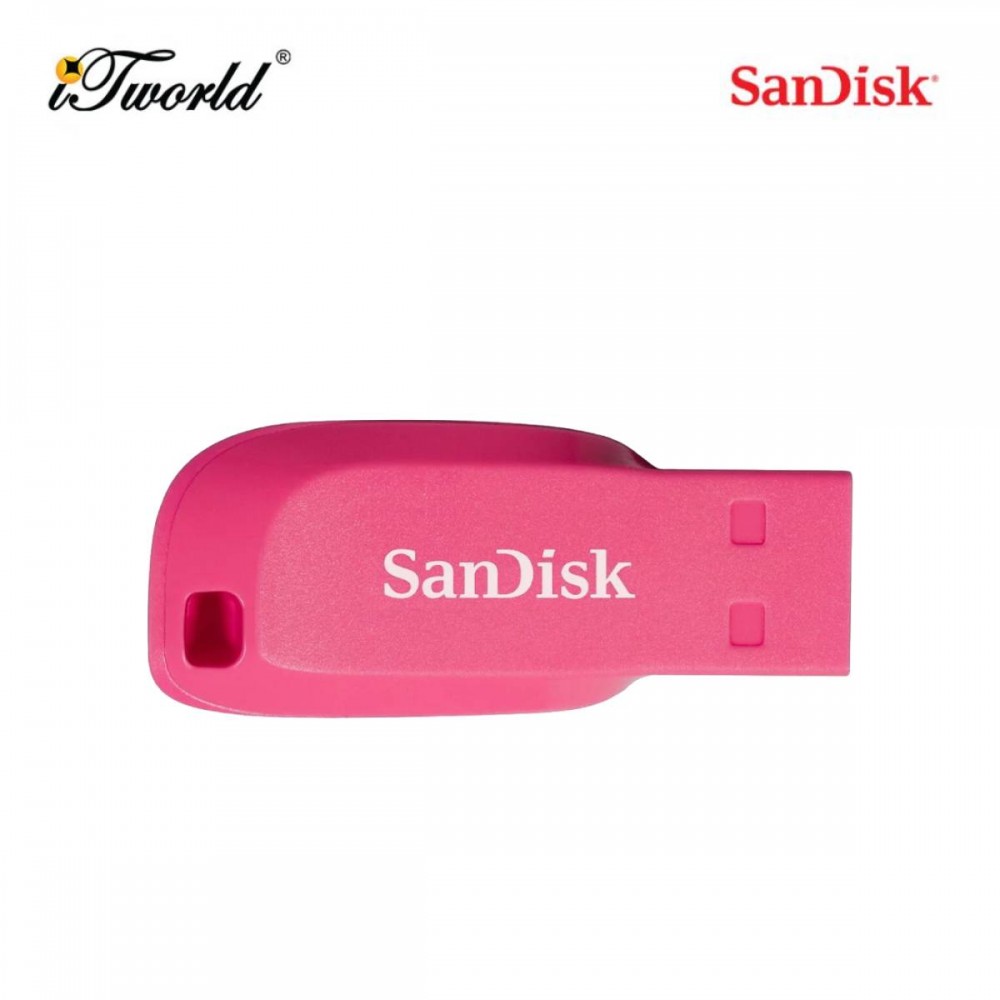 SanDisk CZ50 16GB Cruzer Blade USB 2.0 Flash Drive - Pink (SDCZ50C-016G-B35PE)