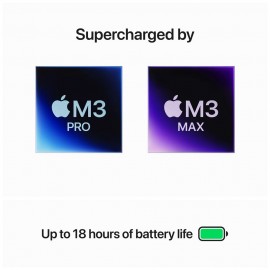 Apple 14-inch MacBook Pro M3 Pro chip with 12-core CPU and 18-core GPU, 1TB SSD - Silver