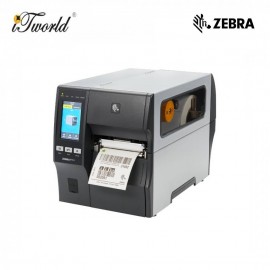 ZEBRA ZT411 4-inch Industrial Thermal Transfer Printer 300 dpi with 4.3-inch Color Touch Display, UK/AU/JP/EU Cords, USB, 10/100 Ethernet, Bluetooth 4.1/MFi (ZT41143-T0P0000Z)