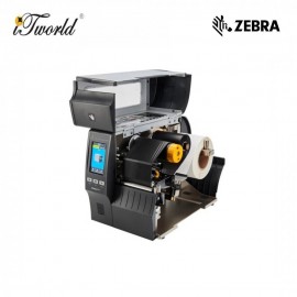 ZEBRA ZT411 4-inch Industrial Thermal Transfer Printer 300 dpi with 4.3-inch Color Touch Display, UK/AU/JP/EU Cords, USB, 10/100 Ethernet, Bluetooth 4.1/MFi (ZT41143-T0P0000Z)