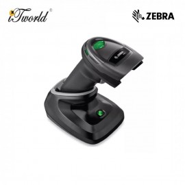 Zebra DS2278 Cordless Handheld 1D 2D Barcode Scanner with Presentation Cradle and USB Cable Black QR Bluetooth Imager Screen Code Reader (DS2278-SR7U2100PRW)