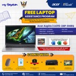 (my-Yayasan) Acer Aspire 3 A315-24P-R4RQ Laptop (AMD Ryzen 5 7520U | 15.6"FHD | 16GB RAM | 512GB SSD | AMD Radeon Graphics | Windows 11 Home | Office Home & Student + Office 365)