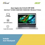 Acer Aspire Lite 14 AL14-31P-3216 Laptop (Intel Core™ i3-N300 | 14”WUXGA | 8GB RAM | 512GB SSD | Intel  ® UHD Graphics | Windows 11 Home | Office Home & Student)