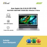 Acer Aspire Lite 14 AL14-31P-C72B Laptop (Intel N100 | 14” WUXGA | 8GB RAM | 512GB SSD | Intel UHD Graphics | Windows 11 Home | Office Home & Student + Office 365)