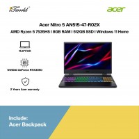 Acer Nitro 5 AN515-47-R02X Gaming Laptop (AMD Ryzen™ 5 7535HS | 15.6”FHD | 8GB RAM | 512GB SSD | NVIDIA GeForce RTX 3050 | Windows 11 Home)