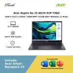 Acer Aspire Go 15 AG15-51P-73Q3 (Intel Core i7-1355u | 15.3” WUXGA | 16GB RAM | 512GB SSD | Intel UHD Graphics | Windows 11 Home)