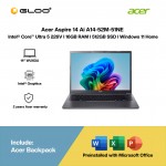 Acer Aspire 14 Ai A14-52M-51NE Laptop (Intel  ® Core™ Ultra 5 226V | 14" WUXGA | 16GB RAM | 512GB SSD | Intel Graphics | Windows 11 Home |Microsoft Office Home 2024 + Microsoft 365)