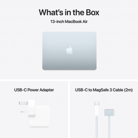 Apple 13-inch MacBook Air, M4 chip with 10-core CPU and 10-core GPU, 16GB, 512GB SSD - Sky Blue