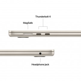 Apple 15-inch MacBook Air, M5 chip with 10‑core CPU and 10‑core GPU, 16GB, 512GB SSD - Starlight