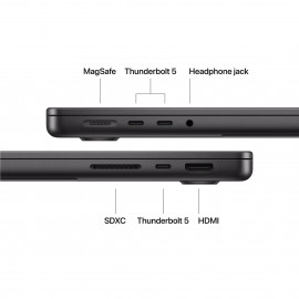 Apple 14-inch MacBook Pro, M5 Pro chip with 15‑core CPU and 16‑core GPU, 24GB, 1TB SSD - Space Black