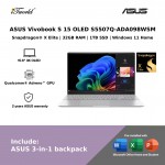 ASUS Vivobook S 15 OLED S5507Q-ADA098WSM Laptop (Snapdragon  ® X Elite X1E 78 100 | 15.6”3.2K OLED | 32GB RAM | 1TB SSD | Qualcomm  ® Adreno™ GPU | Windows 11 Home)