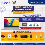 (my-Yayasan) ASUS Vivobook Go 15 E1504F-ABQ470WMS Laptop (AMD Ryzen™ 5 7520U | 15.6” FHD | 16GB RAM | 512GB SSD | AMD Radeon™ Graphics | Windows 11 Home) 