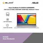 ASUS VivoBook 14 A1404V-AAM168WS Laptop (Intel Core i5-1335U | 14"FHD | 8GB RAM | 512GB SSD | Intel UHD Graphics | Windows 11 Home)