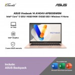 ASUS Vivobook 14 A1404V-APB008WSM Laptop (Intel  ® Core™ 5 Processor 120U | 14” FHD | 16GB RAM | 512GB SSD | Intel  ® Graphics | Windows 11 Home | Office Home & Student + Office 365) 
