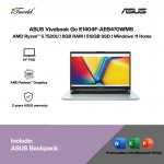 ASUS Vivobook Go E1404F-AEB470WMS Laptop (AMD Ryzen™ 5 7520U | 14" FHD | 16GB RAM | 512GB SSD | AMD Radeon™ Graphics | Windows 11 Home |Microsoft Office Home 2024 + Microsoft 365)