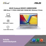 ASUS Vivobook M1605Y-AMB810WMS Laptop (AMD Ryzen™ 5 7430U | 16" WUXGA | 8GB RAM | 512GB SSD | AMD Radeon™ Graphics | Windows 11 Home |Microsoft Office Home 2024 + Microsoft 365)