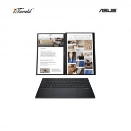 ASUS Zenbook Duo UX8406C-APZ052WS Laptop (Intel  ® Core™ Ultra 9 285H | 14" 3K OLED | 32GB RAM | 2TB SSD | Intel  ® Arc™ Graphics | Windows 11 Home |Microsoft Office Home 2024 + Microsoft 365)