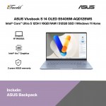 ASUS Vivobook S 14 OLED S5406M-AQD128WS Laptop (Intel Core Ultra 5125H | 14”WUXGA | 16GB RAM | 512GB SSD | Intel Arc Graphics | Windows 11 Home | Office Home & Student)