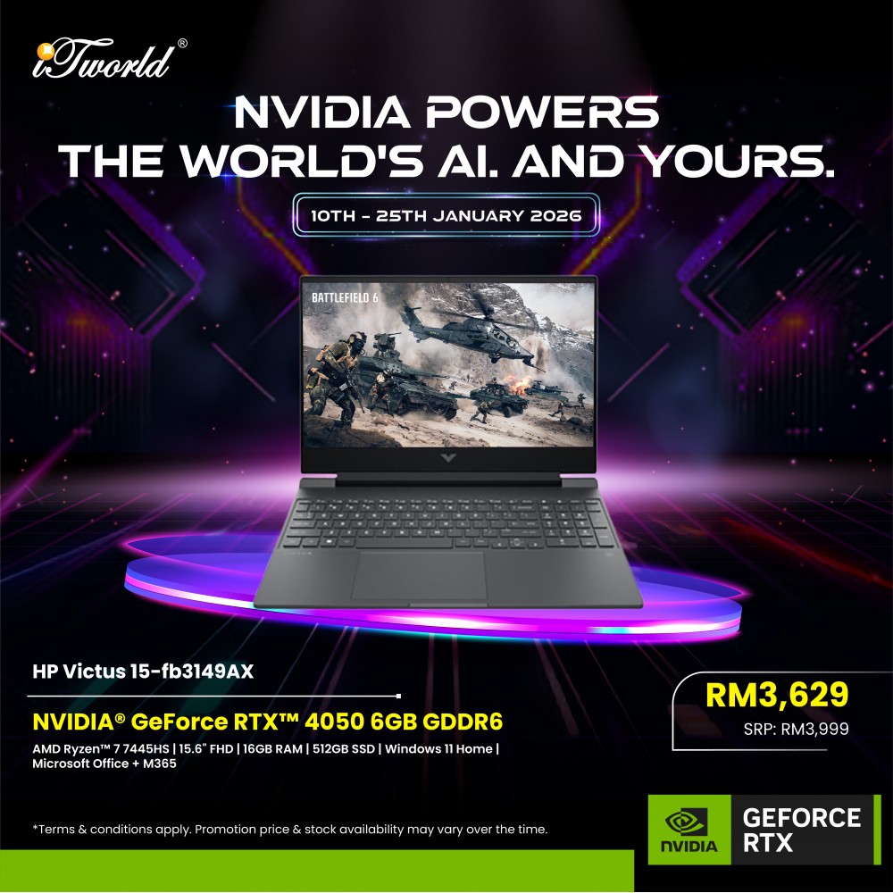 HP Victus Gaming Laptop 15-fb3149AX (NVIDIA  ® GeForce RTX™ 4050 | R7 7445H | 16GB | 512GB SSD | 15.6'' FHD | Windows 11 Home | Preinstalled Microsoft Office Home 2024 + 1 Year Office 365 Basic)
