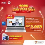 HP Laptop 15.6 inch 15-fd0617TU (Intel  ® Core™ 5 120U | 8GB | 512GB SSD | Intel UHD Graphics | Preinstalled Microsoft Office Home 2024 + Microsoft 365 Basic | Windows 11 Home)