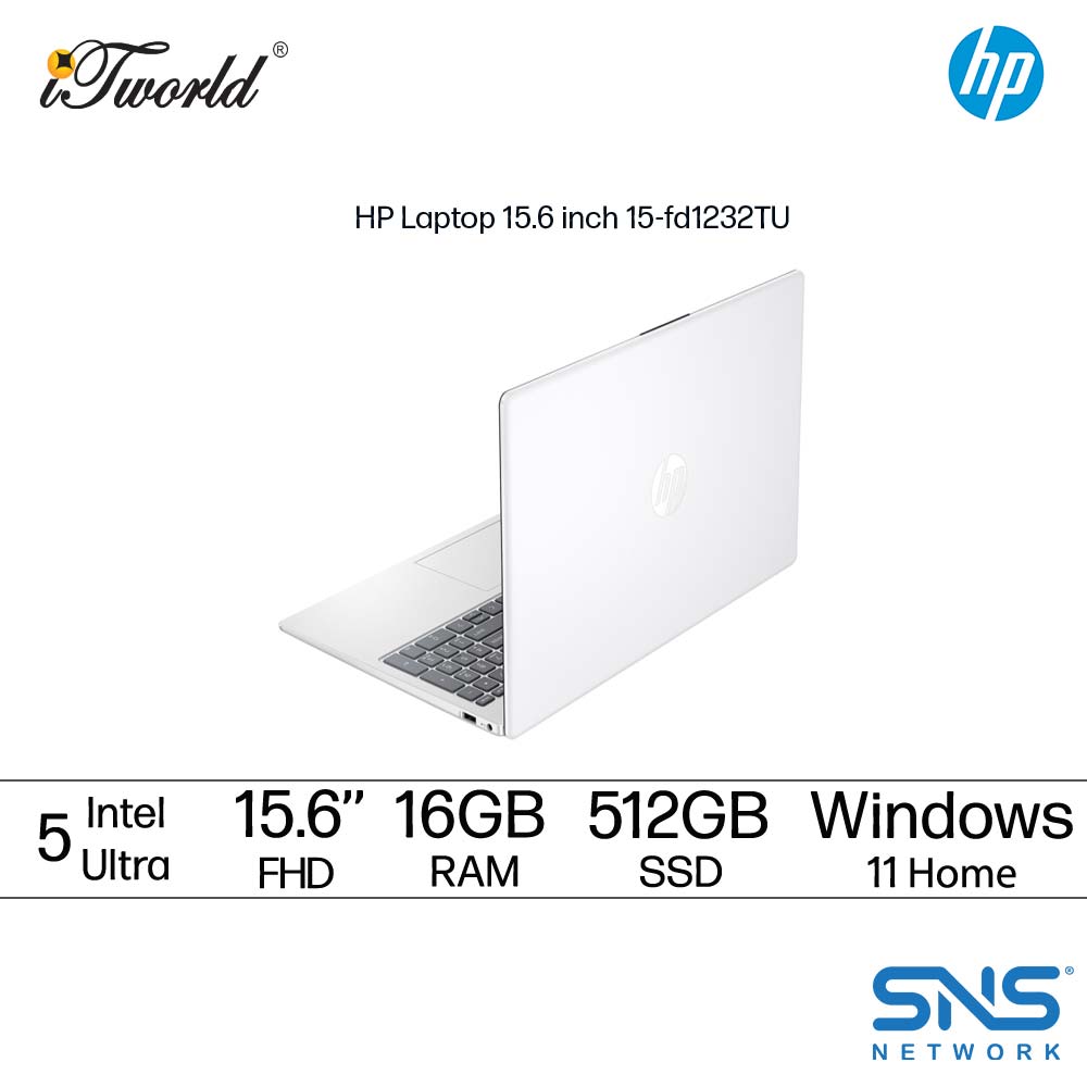 HP Laptop 15-fd1232TU (Intel  ® Core™ Ultra 5 125H | 15.6" FHD | 16GB | 512GB SSD | Intel  ® Arc™ Graphics | Windows 11 Home | Preinstalled Microsoft Office Home 2024 + 1 Year Office 365 Basic)