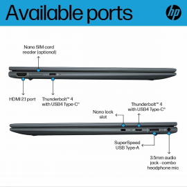 HP Dragonfly 13.5 inch G4 Notebook PC (Intel  ® Core™ i7-1355U | 16GB | 1TB | 13.5" WUXGA+ | Intel  ® Iris  ® Xᵉ Graphics | Windows 11 Pro) 9D6L4PT