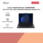 Lenovo ThinkPad E16 Gen 3 21SR0055MA Business Laptop (Intel  ® Core™ Ultra 7 255H | 16" WUXGA | 16GB RAM | 512GB SSD | Integrated Intel  ® Arc™ 140T Graphics | Windows 11 Pro)