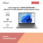 Lenovo Yoga Pro 7 14ASP9 83HN0015MJ Laptop (AMD Ryzen™ AI 9 365 | 14.5”2.8K OLED | 32GB RAM | 1TB SSD | Integrated AMD Radeon™ 880M Graphics | Windows 11 Home | Office Home & Student)