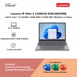Lenovo IdeaPad Slim 3 15IRH10 83K100CMMJ Laptop (Intel  ® Core™ i5-13420H | 15.3" WUXGA | 16GB RAM | 512GB SSD | Integrated Intel  ® UHD Graphics | Windows 11 Home | Office Home & Student)