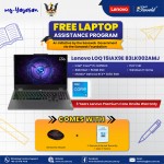 (my-Yayasan) Lenovo LOQ 15IAX9E 83LK002AMJ Laptop (Intel  ® Core™ i5-12450HX | 15.6” FHD | 8GB RAM | 512GB SSD | NVIDIA  ® GeForce RTX™ 3050 6GB GDDR6| Windows 11 Home)