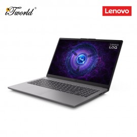 (my-Yayasan) Lenovo LOQ 15IAX9E 83LK002AMJ Laptop (Intel  ® Core™ i5-12450HX | 15.6” FHD | 8GB RAM | 512GB SSD | NVIDIA  ® GeForce RTX™ 3050 6GB GDDR6| Windows 11 Home)