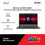 MSI Thin 15 B13VE-3216MY Gaming Laptop (Intel Core i5-13420H | 15.6" FHD | 8GB RAM | 512GB SSD | NVIDIA  ® GeForce RTX™ 4050 | Windows 11 Home | Office Home 2024) 