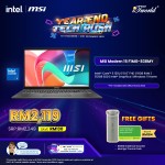 MSI Modern 15 F1MG-838MY Laptop (Intel  ® Core™ 5 120U | 15.6” FHD | 16GB RAM | 512GB SSD | Intel  ® Xe Graphics | Windows 11 Home | Microsoft Office Home 2024)