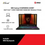 MSI Cyborg 15 B2RWEKG-224MY Gaming Laptop (NVIDIA  ® GeForce RTX™ 5050 | C 7-240H | 15.6" FHD | 16GB RAM | 512GB SSD | Windows 11 Home)