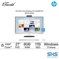 HP 27-cr0058d AIO Desktop PC (Intel??® Core™ i5-1334U | 27"FHD | 8GB RAM | 1TB SSD | Intel??® Iris??® Xe Graphics | Windows 11 Home | Microsoft Office Home & Student 2024 + Microsoft 365 Basic)