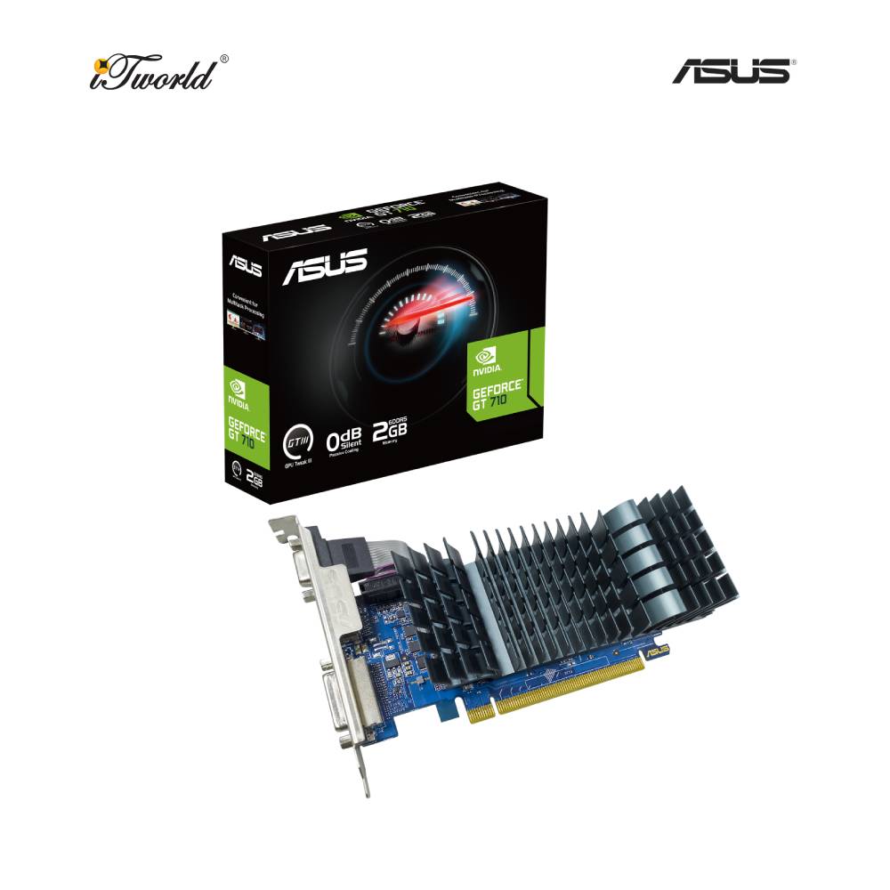 Asus GeForce GT710-SL-2GD5-BRK-EVO Graphics Card (90YV0ALA-M0NA00)