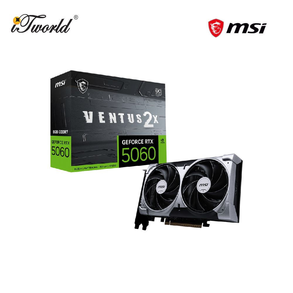 MSI GeForce RTX 5060 Ventus 2X 8G OC Edition Graphics Card (912-V537-017)