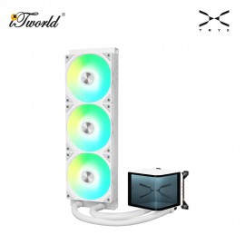 TRYX PANORAMA 360mm ARGB AIO Liquid Cooler - White (L-P360A-AS3M-G1W)