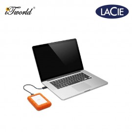 LaCie Rugged Mini 4TB USB 3.0 With Rescue Portable Hard Drive (LAC9000633)