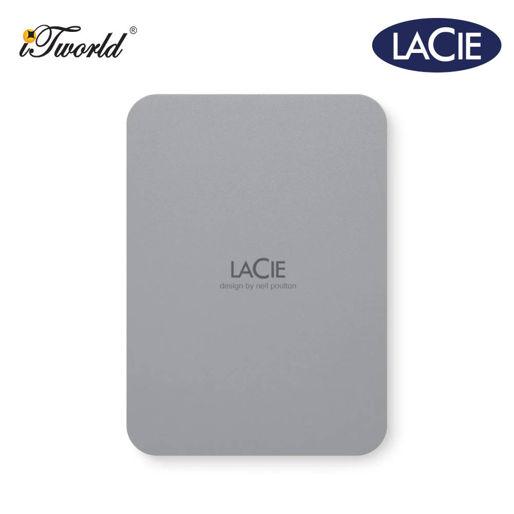 LaCie Mobile Drive V2 USB-C With Rescue Portable Hard Drive (STLP1000400)