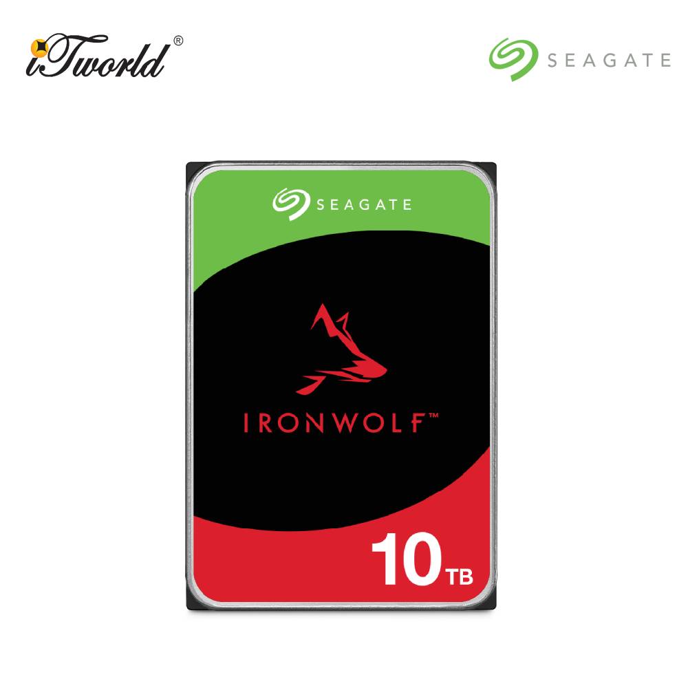 IronWolf NAS 10TB 3.5" 7200RPM SATA Hard Drive (ST10000VN000)