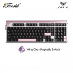 AULA HERO99 Black Pink Magnetic Keyboard with Wing Chun Magnetic Switch