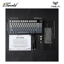 AULA F75MAX Multi Mode Mechanical Keyboard with Reaper Switch (F75MAX-Gradient Grey)