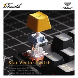 AULA AU75 Cold Brew Milk Tea Multi Mode Mechanical Keyboard with Bloomfield Switch 