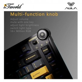 AULA AU75 Cold Brew Milk Tea Multi Mode Mechanical Keyboard with Bloomfield Switch 