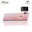 AULA F108 PRO Pink Multi Mode Mechanical Keyboard with Caramel Latte Switch