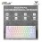 AULA F75 Multi Mode Mechanical Keyboard with Star Vector Switch (F75-White Conto...